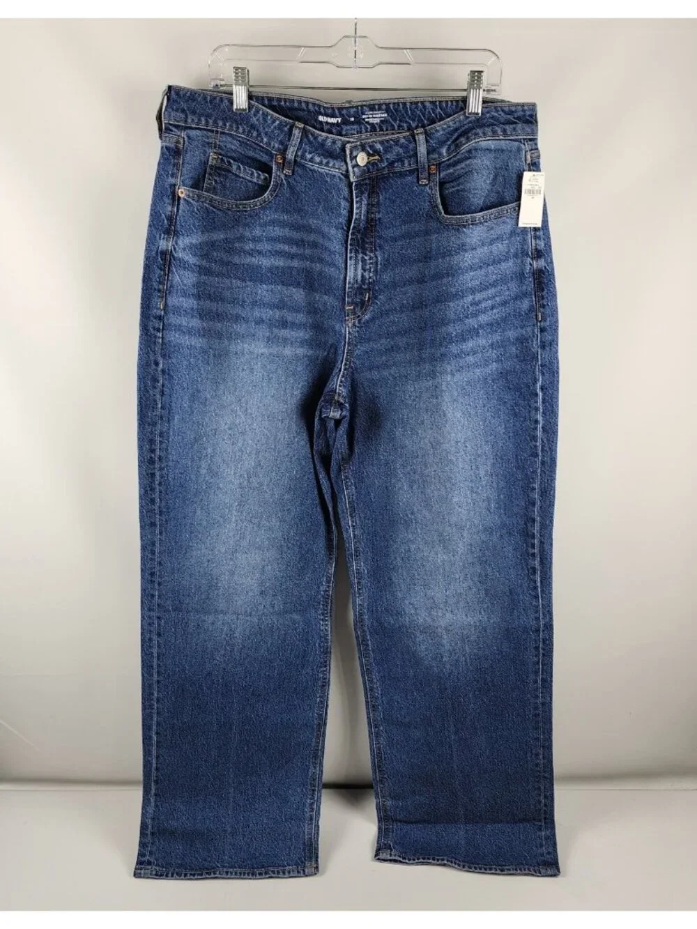 Old Navy Jeans Womens 16 Blue Sky Hi Wide Leg Denim (34x31) NWT